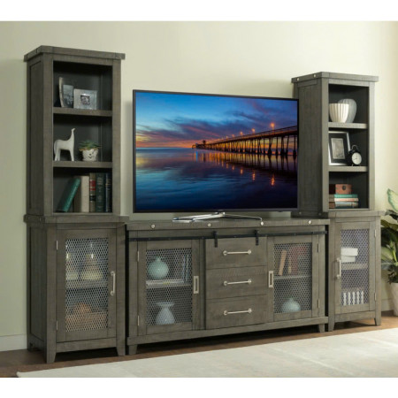 VH1854 : Kệ Tivi Cổ Điển, Cửa Pano - Màu Xám